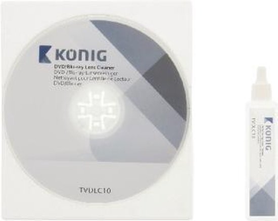 K\xf6nig TVDLC10 DVD/Blu-ray lens reiniger 20 ml reinigings vloeistof |  bol.com