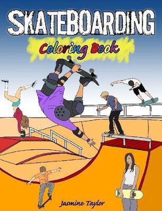 Skateboarding Coloring Book - cover