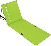 TecTake -  Strandmat met leuning groen (LxBxH): 150 x 55 x 46 cm - 402442