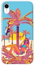 Fashionthings Golden palm tree iPhone XR Hoesje / Cover - Eco-friendly - Softcase