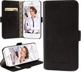 Bouletta Lederen iPhone SE Hoesje - BookCase - Rustic Black