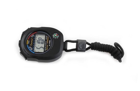 Digitale Stopwatch Timer -Interval Fitness Chronometer Klassiek - Met Alarm Functie & Ingebouwd Kompas - Merkloos