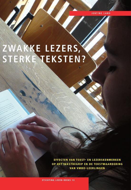 Stichting lezen reeks 13 - Zwakke lezers, sterke teksten? - cover