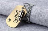 Leger ketting goudkleurig