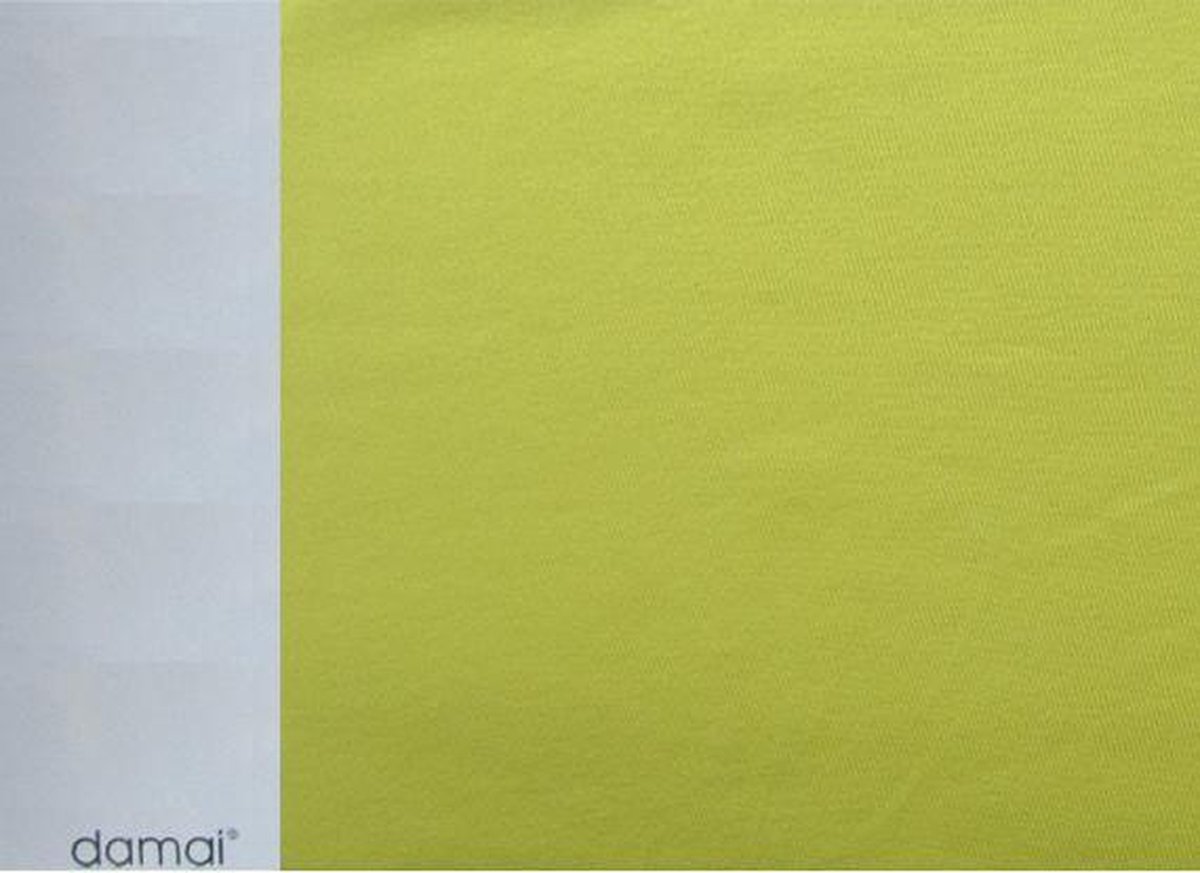 Damai Dubbel Jersey Hoeslaken - Ledikant - 60x120 cm - Celery