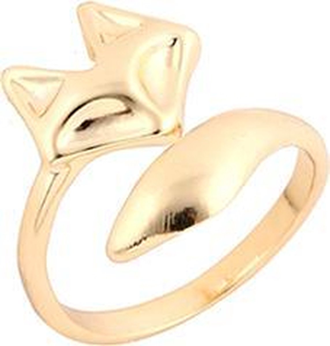 24/7 Jewelry Collection Vos Ring Verstelbaar - Verstelbare Ring - Goudkleurig - Amodi