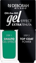 Deborah Milano Duo On-The-Go Gel Effect Nail Enamel 14 Intense Green
