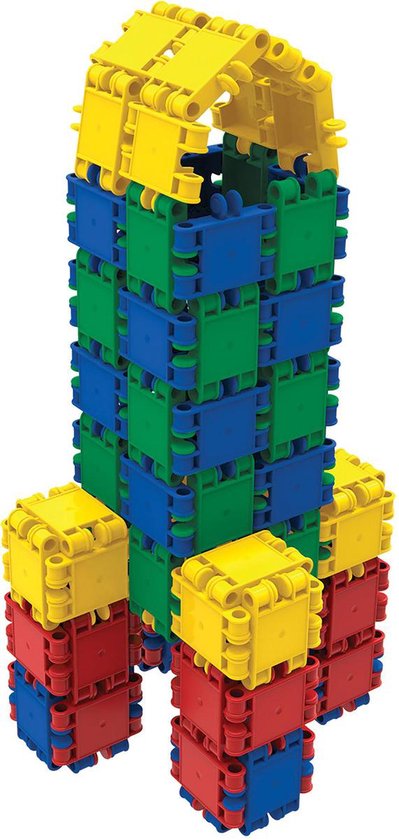 Clics bouwblokken– DUURZAAM SPEELGOED gemaakt van GERECYCLEERDE kunststof- bouwset 15 in 1 - speelgoed 4,5,6,7,8 jaar jongens en meisjes- educatief speelgoed- Montessori speelgoed- constructie speelgoed