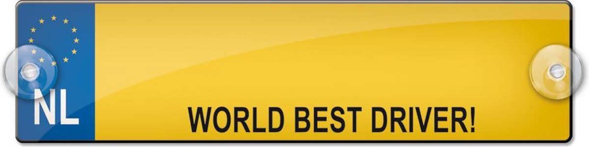 Miko Metalen bord - World's best driver