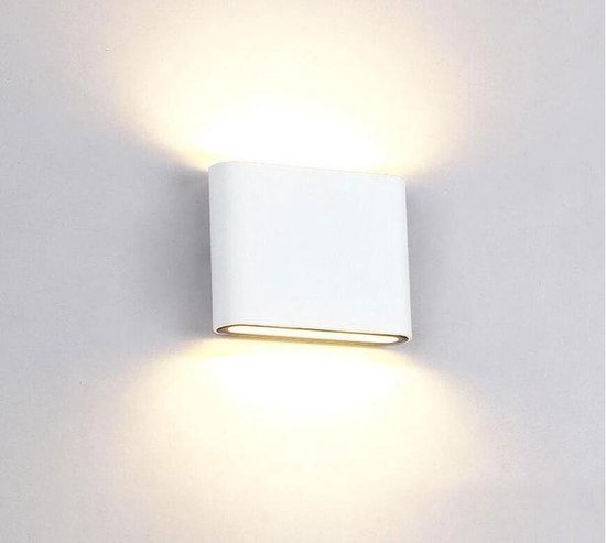 Gehoorzaamheid bezoeker Verhoogd Groenovatie LED Wandlamp - 6W - Rechthoekig - 115x90x28 mm - Warm Wit - Wit  | bol.com