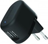 Cygnett Plug Dual-USB Oplader - Zwart
