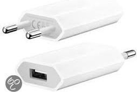 USB stekker lader blokje voor iPhone 4/4S/5/5G/5C/6/6Plus | bol.com