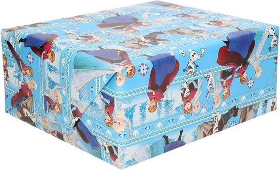Politiek labyrint opslaan Disney inpakpapier Frozen Anna/Elsa prinsessen - 200 x 70 cm - kadopapier /  cadeaupapier | bol.com