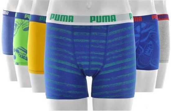 Puma - Boxershort 6Pack JR - Kinderen - maat 128 | bol.com