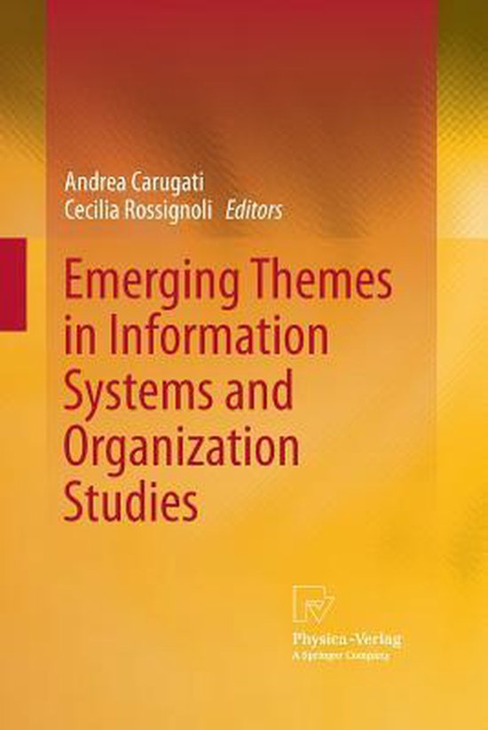 Emerging Themes in Information Systems and Organization Stud ... - cover