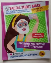 SelfieMasker - Gezichtsmasker - Verfrissend en herstellend - Helpt tegen een vermoeide huid