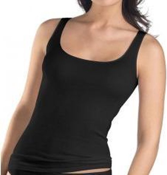 Hanro  Cotton Seamless Topje 1604 zwart