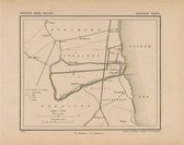 Historische kaart, plattegrond van gemeente Beets in Noord Holland uit 1867 door Kuyper van Kaartcadeau.com