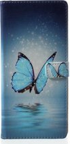 Magic blauw vlinders agenda case hoesje Samsung Galaxy Note 9