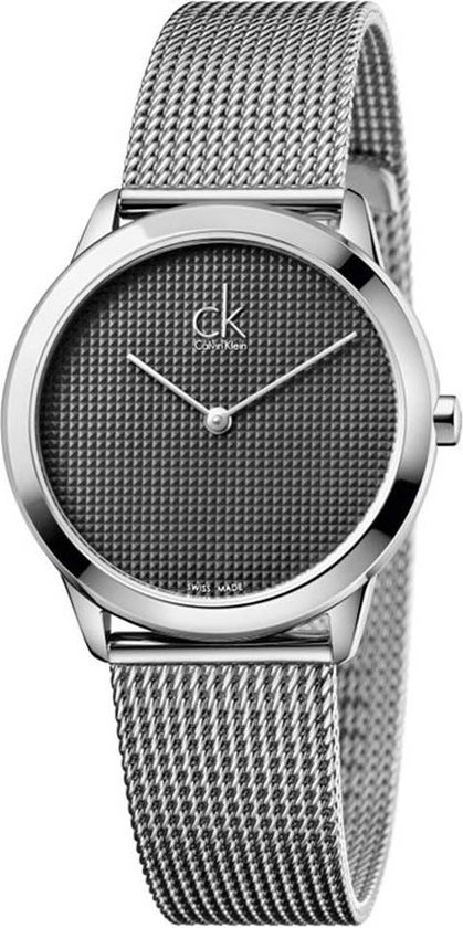Calvin Klein K3M2212X horloge dames en heren - zilver - edelstaal | bol.com