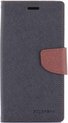 Mercury Fancy Diary WalletCase - Xperia Z3 Compact - Zwart/Bruin