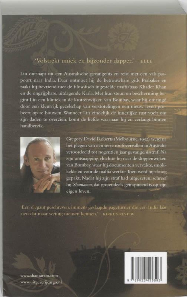 Shantaram - back cover