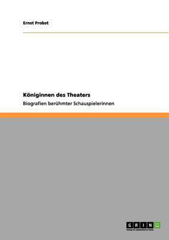 Koeniginnen des Theaters - cover