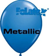 Ballonnen Metallic Blauw 30 cm 25 stuks
