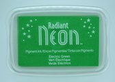 NR-000-77 Radiant Neon stempelkussen stamp pad groen green fel stempelinkt inkt