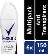 Rexona Women Invisible Diamond - 6 x 150 ml - Deodorant Spray