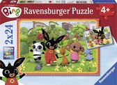 Ravensburger puzzel Bing Bunny - Twee puzzels - 24 stukjes - kinderpuzzel