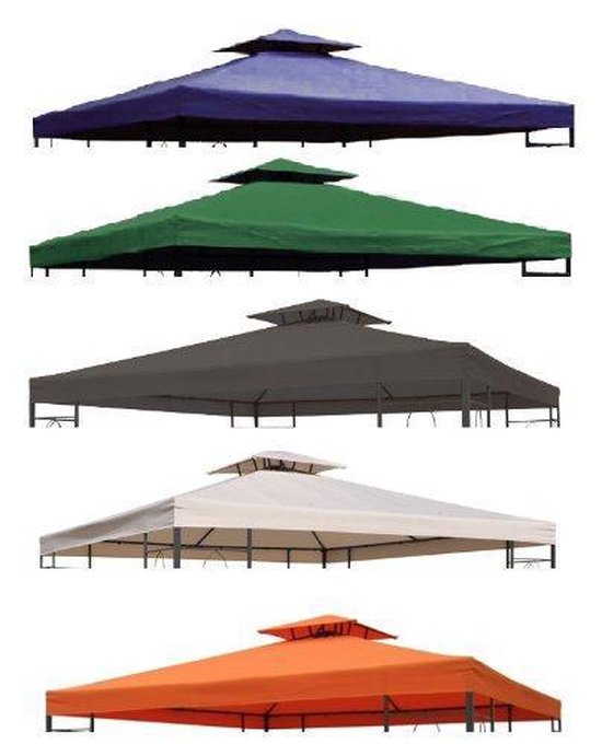 Haushalt Waterdicht Partytent Dak - pavilioendoek - 3x3 m - Antraciet bol.com