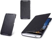 HTC One Max Victory Series Leather Flip Case Hoesje Zwart