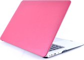 Macbook Case voor MacBook Air 13 inch t/m 2017 - Laptop Cover - PU Leder Look Pink