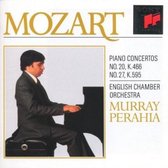 Mozart: Piano Concertos no 20 & 27 / Perahia, English CO