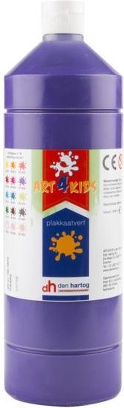 Plakkaatverf Art4Kids  PAARS 1000ml