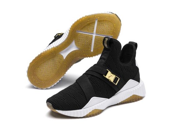 Puma Sneaker DEFY MID VARSITY Dames Zwart Maat 39 bol