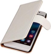 PU Leder Wit Huawei Ascend G7 Book/Wallet Case/Cover Cover