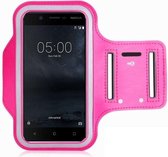 Nokia 5 Sportarmband Hoesje Hardloopband Roze