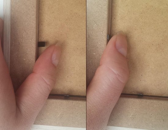 Homedecoration Misano - Cadre photo - Format photo - 55 x 60 cm - Noir mat