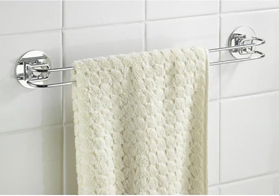 Wenko Turbo-loc Handdoekhouder Chroom
