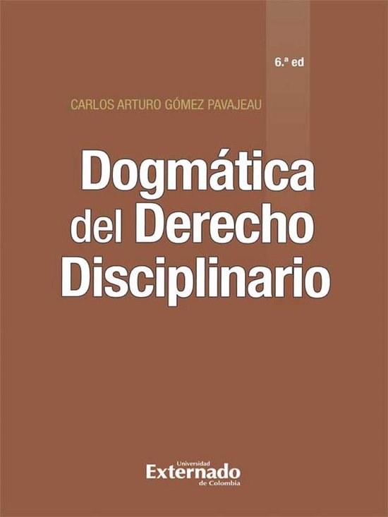 Dogmática del Derecho Disciplinario (6ª edición) - cover