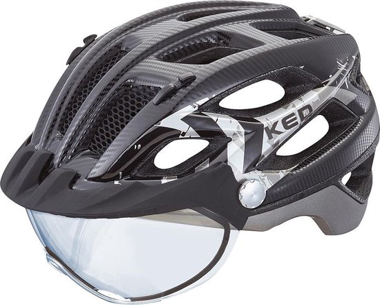 uvex finale visor - veilige stadshelm voor dames en heren - filtercategorie 1 - inclusief LED-verlichting - sand-white matt - 56-61 cm
