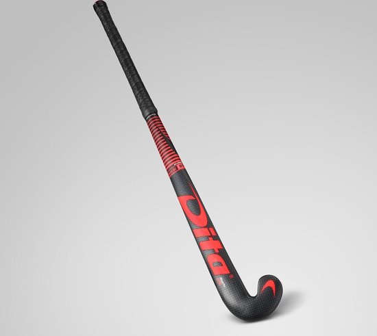 Foto: Dita megatec c15 zaalhockeystick wood j shape fluo red black hockeystick kids 1218 42 