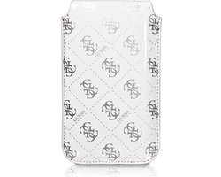iPhone 4S/4 hoesje - Guess - Wit - Kunstleer