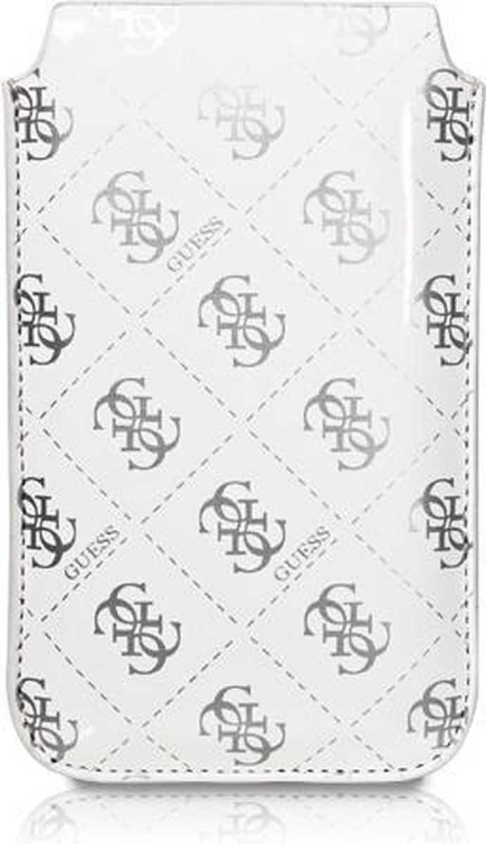 iPhone 4S/4 hoesje - Guess - Wit - Kunstleer