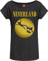 Disney Peter Pan Dames Tshirt -S- Neverland Grijs