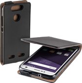 MP Case zwart eco lederen flip case voor ZTE Blade V8 Lite flip cover