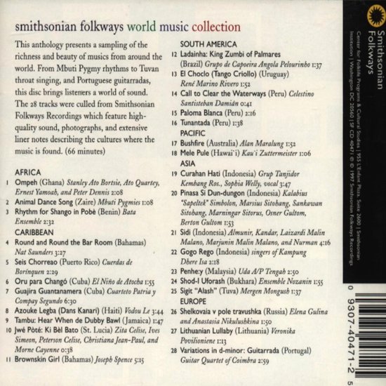 Smithsonian Folkways World Music Collection, Uda A. CD (album
