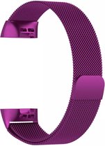 KELERINO. Milanees bandje voor Fitbit Charge 3 Paars - Small
